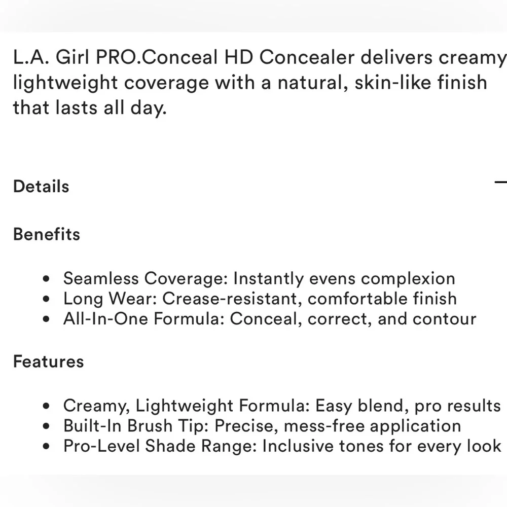 LA Girl Pro Conceal Duo Make Up Concealer Pure Beige & Warm Honey Lot 2 Pc Set